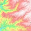 Huaytará topographic map, elevation, terrain