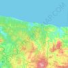 Şile topographic map, elevation, terrain