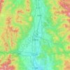 Hanamaki topographic map, elevation, terrain