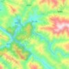 巴山镇 topographic map, elevation, terrain