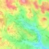 Toulonjac topographic map, elevation, terrain
