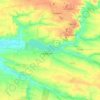 Kurakhove urban hromada topographic map, elevation, terrain