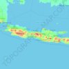 Jawa topographic map, elevation, terrain