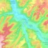 Chablis topographic map, elevation, terrain
