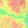 Mohawk River topographic map, elevation, terrain