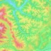Poiana Mărului topographic map, elevation, terrain