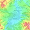 Benissanet topographic map, elevation, terrain
