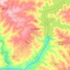 São Simão topographic map, elevation, terrain