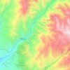 Lunahuaná topographic map, elevation, terrain