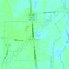 Mangham topographic map, elevation, terrain