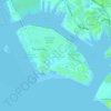 Sand Island topographic map, elevation, terrain