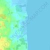 Damp topographic map, elevation, terrain