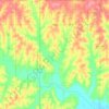 Pink topographic map, elevation, terrain