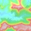 Mount Gipps topographic map, elevation, terrain