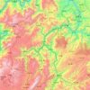 大关县 topographic map, elevation, terrain