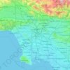 Los Angeles topographic map, elevation, terrain