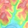 Pitcairn topographic map, elevation, terrain