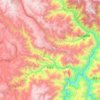 洛吉乡 topographic map, elevation, terrain