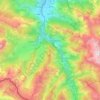 Accous topographic map, elevation, terrain