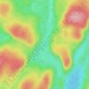 Lac Bouton topographic map, elevation, terrain