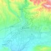 Duschanbe topographic map, elevation, terrain