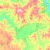 Hayfork topographic map, elevation, terrain