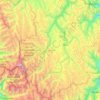 Lauricocha topographic map, elevation, terrain