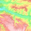 Langa de Duero topographic map, elevation, terrain