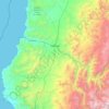 Vallenar topographic map, elevation, terrain