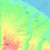 Itarema topographic map, elevation, terrain