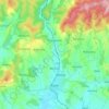 Kyjov topographic map, elevation, terrain