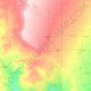 Lea County topographic map, elevation, terrain