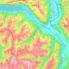 Wahlkreis Sarganserland topographic map, elevation, terrain
