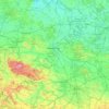 Sajonia-Anhalt topographic map, elevation, terrain