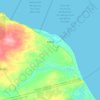 Icapuí topographic map, elevation, terrain