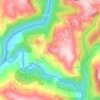 La Bastide-Solages topographic map, elevation, terrain