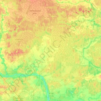 Михайловское сельское поселение topographic map, elevation, terrain