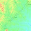 Macajuba topographic map, elevation, terrain
