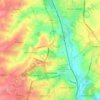 Little Harrowden topographic map, elevation, terrain