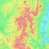 Beaujolais topographic map, elevation, terrain