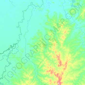 Sandolândia topographic map, elevation, terrain