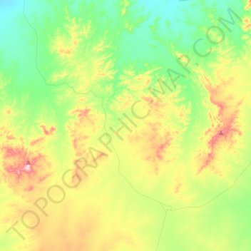 Weekeroo topographic map, elevation, terrain