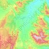 Yackandandah topographic map, elevation, terrain