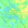 Elbow Lake topographic map, elevation, terrain