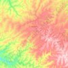 Mamborê topographic map, elevation, terrain