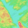 Upper Mazinaw Lake topographic map, elevation, terrain