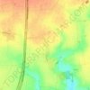 Flaucourt topographic map, elevation, terrain