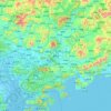 Huizhou topographic map, elevation, terrain