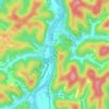 West Hamlin topographic map, elevation, terrain