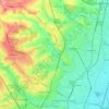 Salmons Brook topographic map, elevation, terrain